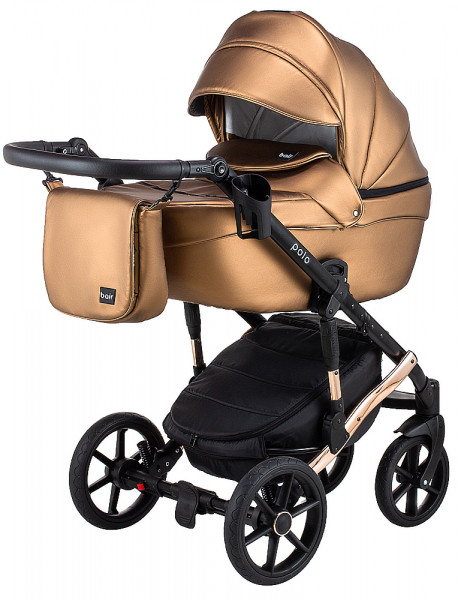 Коляска универсальная Bair Polo Cooper 2 в 1, 100% кожа