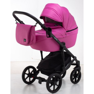 Коляска универсальная Bair Polo Black 2 в 1, 100% кожа