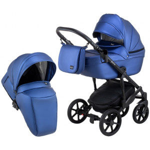 Коляска универсальная Bair Polo Black 2 в 1, 100% кожа