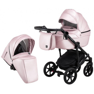 Коляска универсальная Bair Polo Black 2 в 1, 100% кожа