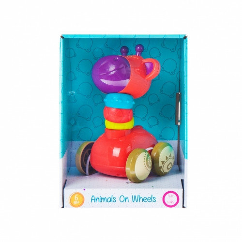 Игрушка BamBam Жираф на колесиках
