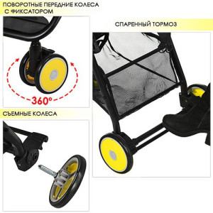 Прогулочная коляска Bambi Motion M3295, легкая, книжка