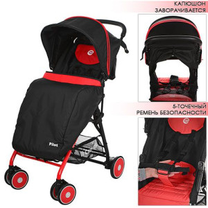 Прогулочная коляска Bambi Pilot M3294, легкая, книжка