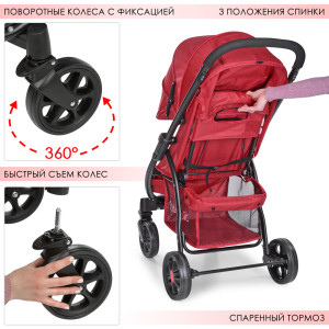 Прогулочная коляска Bambi M 3409