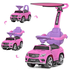 Каталка - толокар Bambi Mercedes M 3186 L с крышей и родительской ручкой, трансформер 3в1