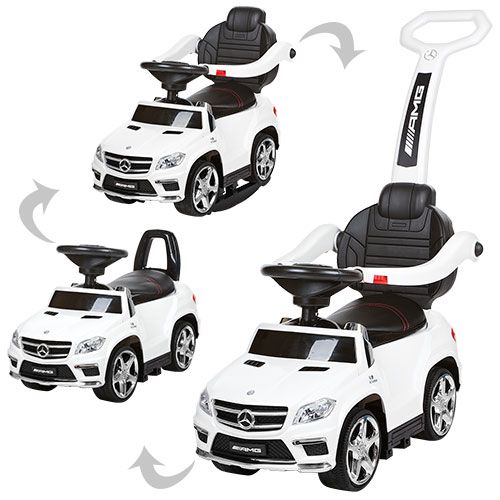 Каталка - толокар Bambi Mercedes M 3186 L с родительской ручкой, трансформер 3в1