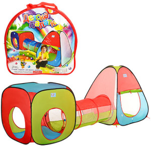 Палатка игровая Bambi M 2958 Домик, с тоннелем, 230х78х91см