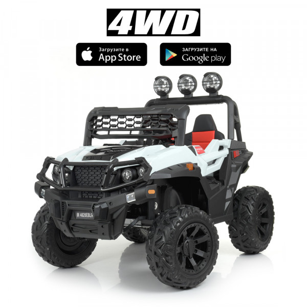 Электромобиль Bambi M 4620 EBLR, джип, на пульте управления, колеса EVA, MP3, USB