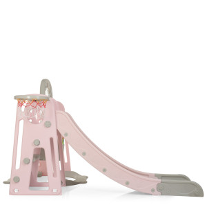Горка пластиковая Bambi YG2020-1, с качелями и баскетбольным кольцом, 195х153х113 см