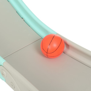 Горка пластиковая Bambi YG2020-2, с качелями и баскетбольным кольцом, 195х153х110 см