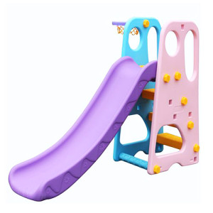 Горка пластиковая Bambi YG2016 с баскетбольным кольцом, 163х85х103 см