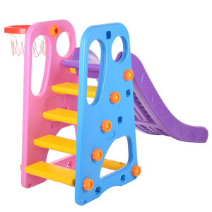 Горка пластиковая Bambi YG2016 с баскетбольным кольцом, 163х85х103 см