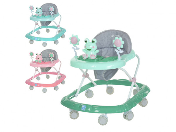 Ходунки Bambi M 4562S Лягушка, силиконовые колеса, музыка