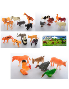 Игровой набор 2004-6 Дикие/Домашние животные, 6 шт.
