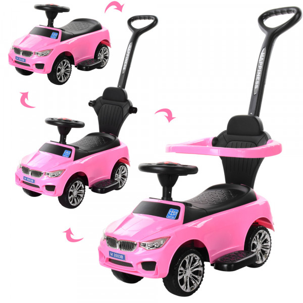 Каталка - толокар Bambi M 3503B, с родительской ручкой, с музыкой и светом