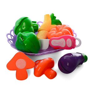 Игровой набор Щедрый урожай FD232-21-22-23 Продукты на липучке, в корзинке