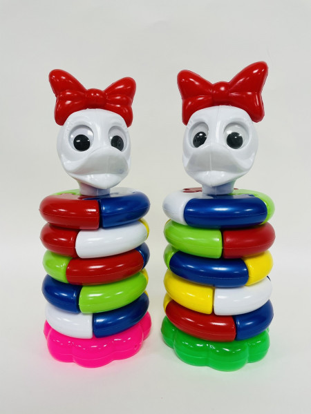 Пирамидка - пазл Bamsic Собачка/Уточка, 1801