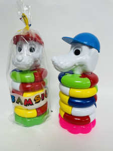 Пирамидка - пазл Bamsic Собачка/Уточка, 1801