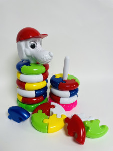 Пирамидка - пазл Bamsic Собачка/Уточка, 1801