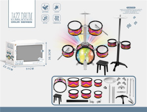 Детская Барабанная установка, со стульчиком