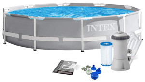 Бассейн каркасный Intex 26702, круглый, фильтр-насос, 305х76см