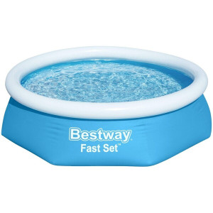 Бассейн семейный наливной BestWay Fast Set 57448, круглый, 1880л, 244х61см