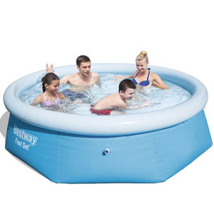 Бассейн семейный наливной BestWay Fast Set 57448, круглый, 1880л, 244х61см