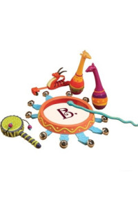 Набор игровой Battat Музыка джунглей, 6 музыкальных инструментов, в сумочке