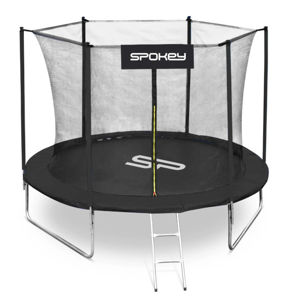 Батут круглый Spokey Jumper II, с сеткой и лестницей, диаметр 305см