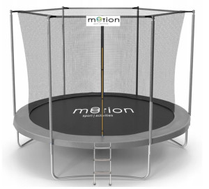 Батут круглый Jumi Motion, с сеткой и лестницей, диаметр 305 см