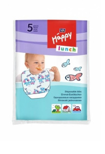 Одноразовые нагрудки Bella Baby Happy, гигиенические, детские, 5 шт.