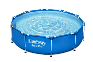 Бассейн каркасный BestWay Steel Pro 56679, круглый, фильтр-насос, 305х76 см