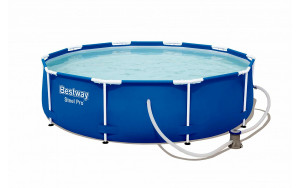 Бассейн каркасный BestWay Steel Pro 56679, круглый, фильтр-насос, 305х76 см