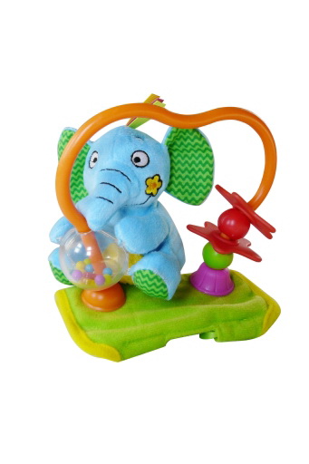 Игрушка на коляску Biba Toys Крутящийся слоненок, развивающая