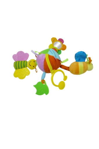 Игрушка развивающая Biba Toys Забавный шарик, подвеска, с креплением на коляску