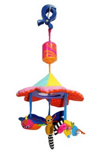 Игрушка - подвеска Biba Toys Жуки, с колокольчиком и зеркальцем