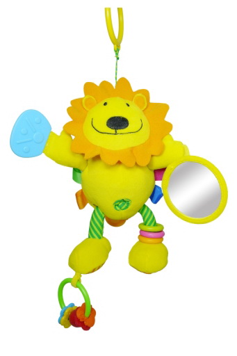Игрушка развивающая Biba Toys Активный львенок, вибрирующая, подвеска