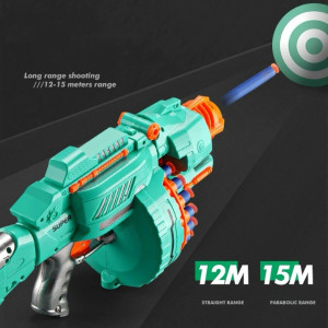 Бластер детский Lefan Toys Gatling, 40 мягких пуль, со звуком