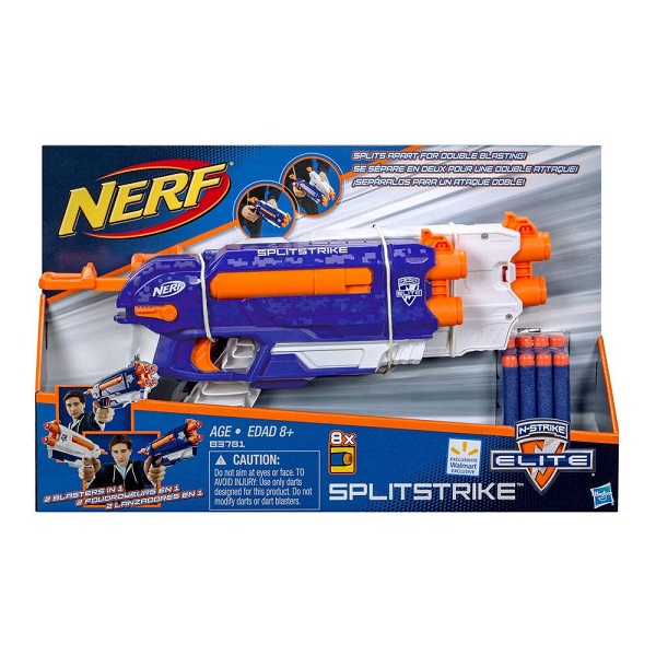 Бластер детский Essa Toys 7034 Splitstrike Nerf, мягкие пули