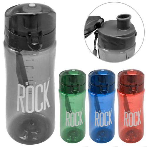Бутылка спортивная Stenson R30544 Rock, поильник с носиком, 520мл