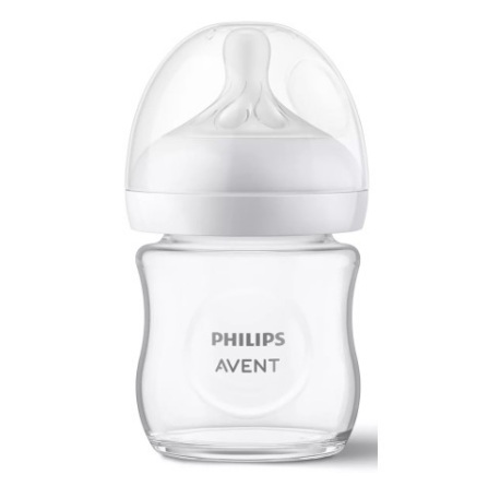 Бутылочка для кормления AVENT Natural 2.0, стекло, 120 мл, 0m+