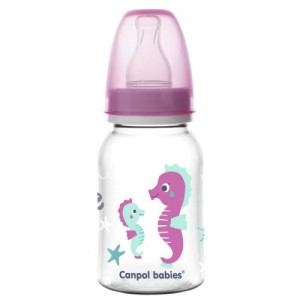 Бутылочка Canpol Babies Love&Sea, пластик, соска силикон, 0m+, 120 мл