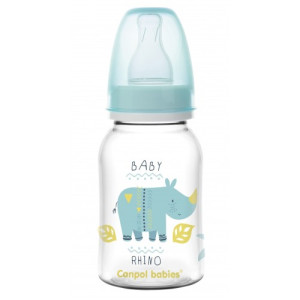 Бутылочка Canpol babies Африка, пластик, соска силикон, 0m+, 120мл