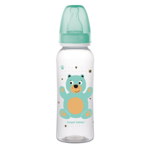 Бутылочка Canpol babies Милые животные, пластик, соска силикон, 12m+, 250мл