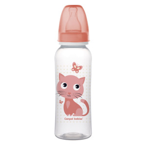 Бутылочка Canpol babies Милые животные, пластик, соска силикон, 12m+, 250мл