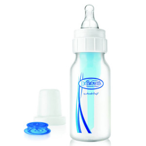 Бутылочка Dr.Brown's, пластик, силикон, для детей с трудностями процесса кормления, 0m+, 120мл