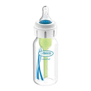 Бутылочка Dr.Brown's, пластик, силикон, для детей с трудностями процесса кормления, 0m+, 120мл