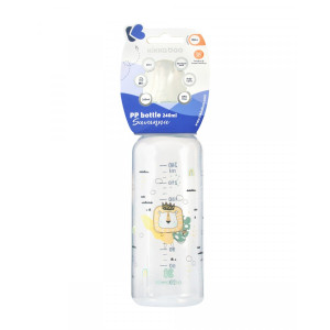 Бутылочка Kikkaboo Savanna 20212, пластик, силикон, 3m+, 240мл