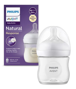Бутылочка для кормления Philips AVENT Natural Response, медленный поток, 0m+, 125 мл