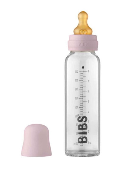 Бутылочка для кормления Bibs, стеклянная, 0m+, 225 мл, 1шт